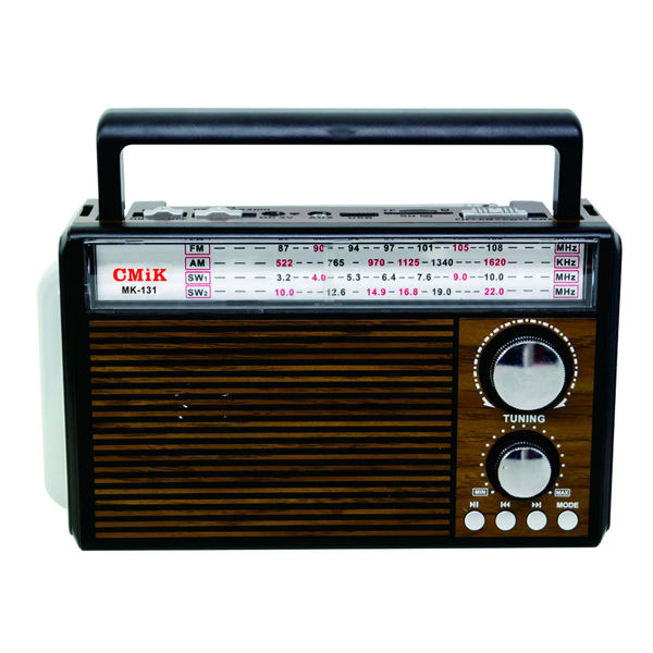 Imagen de RADIO RETRO CMIK MK131 PILA/CORRIENTE AM/FM LINTERNA