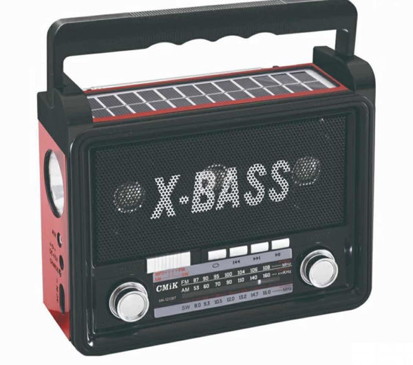 Imagen de RADIO AM/FM/BT/SD/USB LED SOLAR RECARGABLE