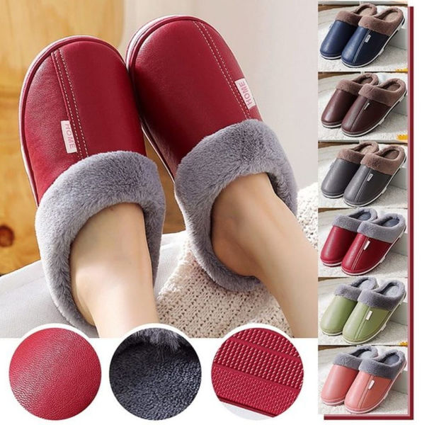 Imagen de PANTUFLA CUERINA 4 COLORES DEL 36 AL 45